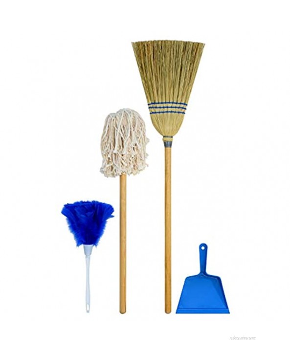 Broom Mop Duster Dust Pan Housekeeping Set Without Stand