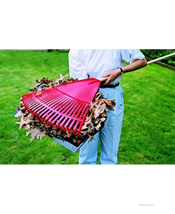 Emsco Group Enormous Yard & Garage Dust Pan – 24-Inch Mouth – Lightweight Durable – Clip-On Features