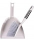 Handheld Dustpan and Brush Set Household Dust Pan and Brush Set Small Broom and Dustpan Set Gray