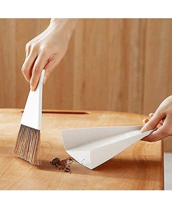 Mini Broom and Dustpan Set Small Hand Broom and Dust Pan Tiny Dustpan and Brush Set for Cleaning Table Countertop Keyboard Pets Hair and Small Messes