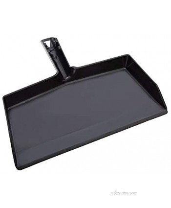 Stanley Home Products Black Clip-On Dustpan Durable Plastic Clip-On Dust Pan with 10.5” Wide Sweep Opening & Easy Grip Handle Home Dusting & Cleaning Tool