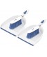 Dustpan and Brush Set 2 Pack Hand Broom with Ergonomic Grip Handle Rubber Edge for Easy Dirt Pickup Durable Material to Help Keep Clean Everywhere. by Superio