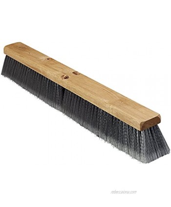 Carlisle 3621952423 Hardwood Block Flagged Floor Sweep Polypropylene Bristles 24" Block Size 3" Bristle Trim Gray