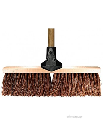 PFERD 85320 Flexsweep Push Broom with Lacquered Hardwood Block 18" Block Length 4" Trim Length