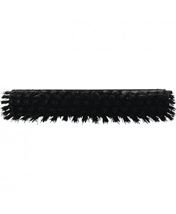 Vikan 31669 Medium Sweep Floor Broom Head Polypropylene Block 12-1 4" Polyester Bristle Black