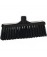 Vikan 31669 Medium Sweep Floor Broom Head Polypropylene Block 12-1 4" Polyester Bristle Black