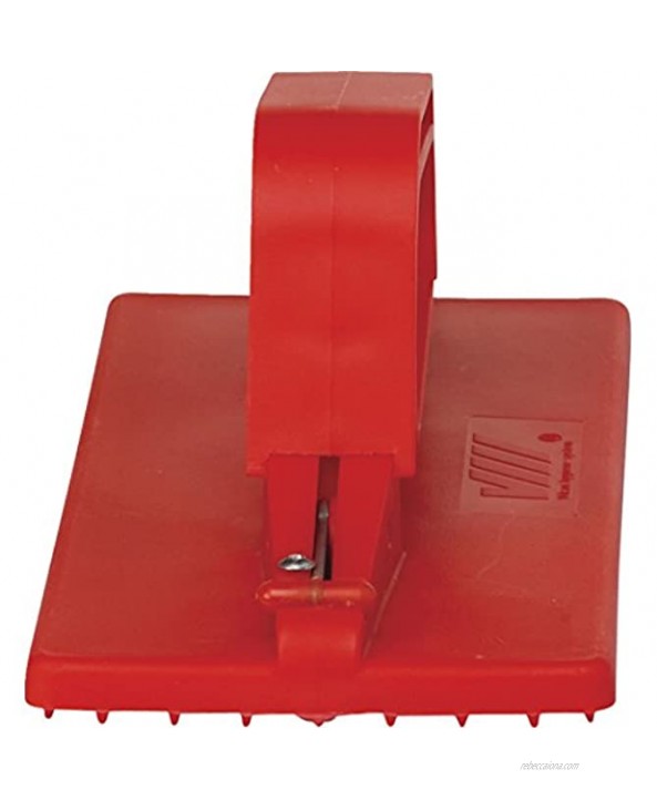 Vikan 55104 Hand-Held Scrub Pad Holder Polypropylene 9 L x 3-45 64 W Red