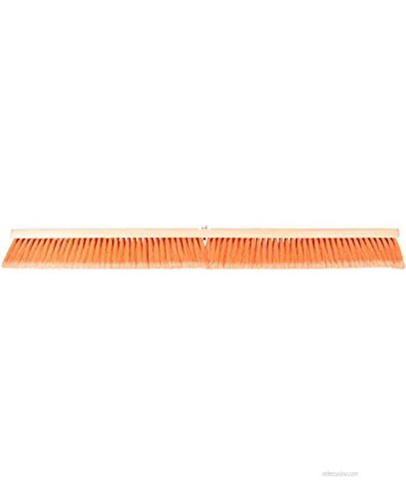 Carlisle 3610223624 Flo-Pac Juno Style Hardwood Block Sweep Polypropylene Bristles 36 Length Orange Case of 6