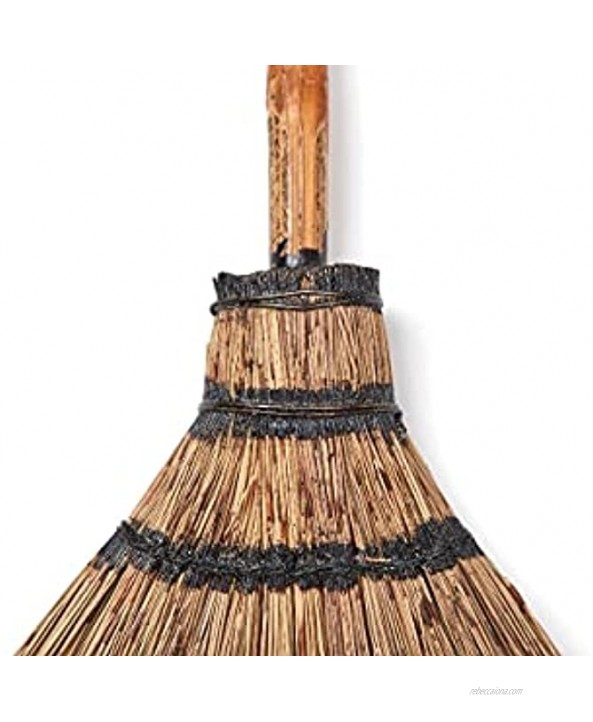 SN SKENNOVA 1 Unit of Multi-Surface Sturdy Authentic Elephant Eyelash Grass Broom for Wet and Dry Floor 15Wx38L