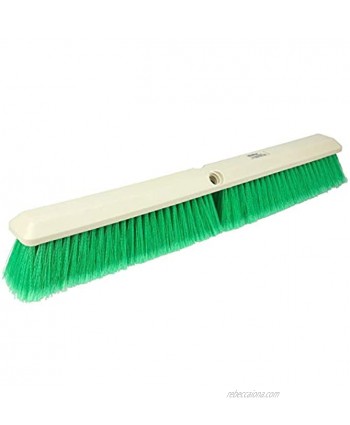 Weiler 42164 Perma-Sweep Polystyrene Fine Sweep Floor Brush 2-1 2" Width 24" Overall Length Green