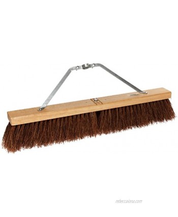 Weiler 44584 24" Block Size Hardwood Block Palmyra Fill Contractor Coarse Sweeping Broom Made in the USA