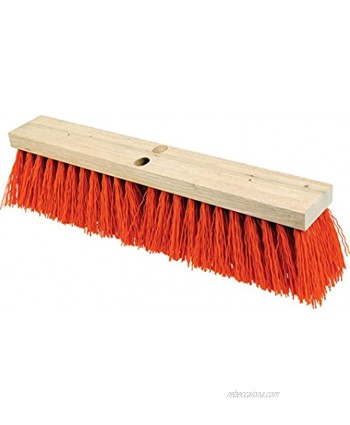 PFERD 89355 Heavy-Duty Street Sweeping Broom with Sanded Hardwood Block 24" Block Length 5" Trim Length