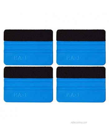 4 Pack Felt Squeegee Wrapping Tool 4'' Inch Premium Scratch-Proof Decal Vinyl Wrap Squeegee Handy Tools for Vinyl Installation Scrap Booking Wall Decals