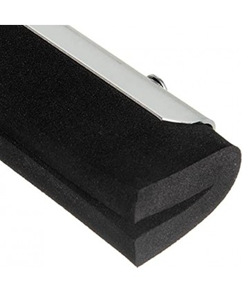 Carlisle 36632400 Flo-Pac Soft Foam Rubber Squeegee with Metal Frame 22"Width Black Pack of 10