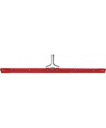 Carlisle 4007700 Flo-Pac Gum Rubber Straight Floor Squeegee with Heavy Duty Steel Frame 36" Overall Width Red Case of 6
