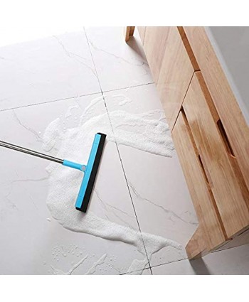 KOLLIEE Floor Squeegee Adjustable Professional Water Squeegee Foam With 50" Handle for Garage Tile Shower Hair Floor Wiper