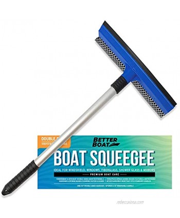 Marine Squeegee Windshield Cleaning Tool Window Squeegee Window Cleaner and Washer with Sponge Boat and Car