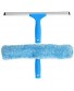 MR.SIGA Professional Window Cleaning Combo Squeegee & Microfiber Window Scrubber 14"