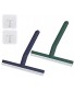 Shower Squeegee,2 Pack All-Purpose Lightweight Bathroom Squeegee for Shower Doors Bathroom Mirrors Tiles and Car Windows with Hooks,10 inch Blue Green
