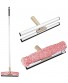 Sowind Multi-Purpose 12 inch Window Squeegee with Adjustable Aluminum Pole Highly Absorbent Microfiber Window Scrubber