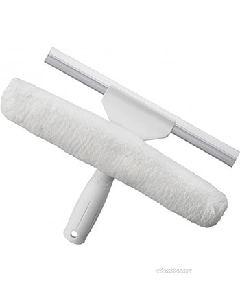 Unger 2-in-1 Window Scrubber and Squeegee 10"