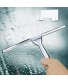 Frafuo Shower Squeegee Tool for Window Cleaning Bathroom Squeegee 250mm Big Silicone Blade Shower Glass Squeegee with Adhesive Hook for Household & Cleaning