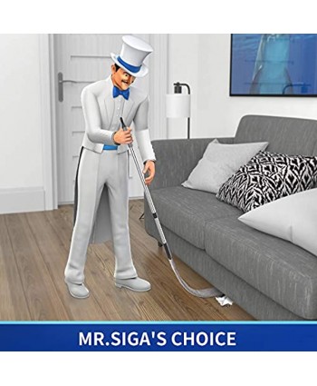 MR.SIGA Flexible Microfiber Long Duster for Gap Cleaning Stainless Steel Adjustable Handle Washable Gap Cleaning Duster