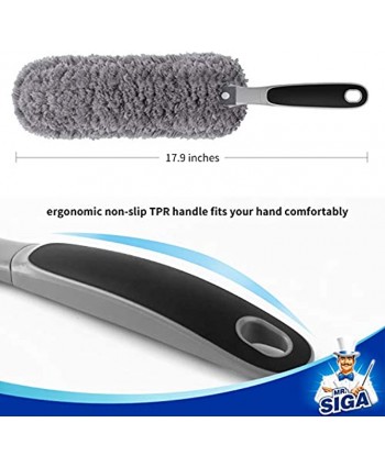 MR.SIGA Lint Free Microfiber Duster Washable Duster for Household Cleaning