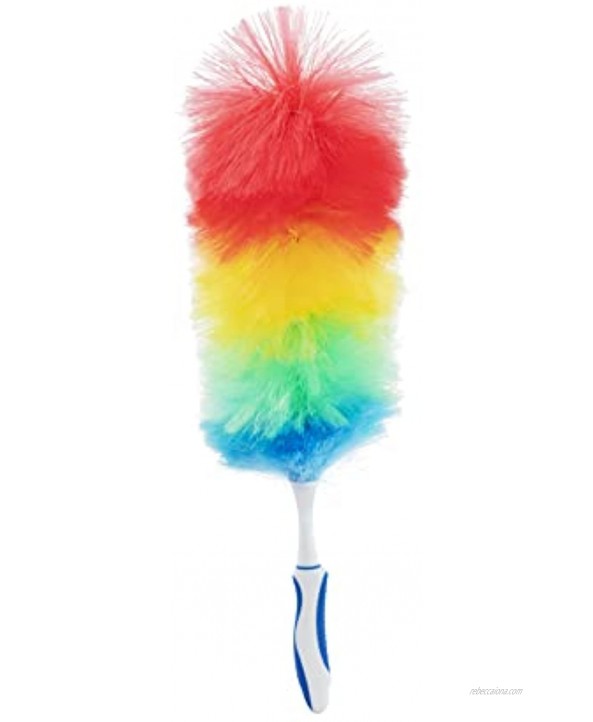 Superio Hand Duster for Cleaning Rainbow Colored Dust Remover for Home