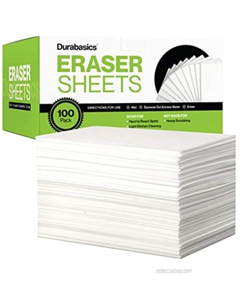 [100 Pack] Extra Large Magic Cleaner Sheets for Hard to Reach Places & Odd Surfaces Melamine Sheet Constructed Cleaning Wipes All Purpose for Precision Cleaning Extra Large Melamine Foam Sheet