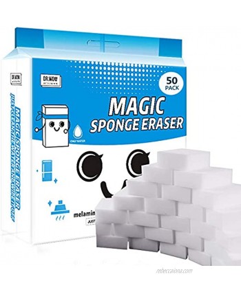 50 Pcs lot Magic Sponge Eraser Multi-Functional Melamine Foam Cleaner 100x70x30mm