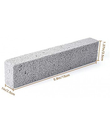 Dr.WOW 6 Pack Pumice Sticks for Cleaning Pumice Scouring Pad，Grey Pumice Stone，Removing Rust and Grease，Household Kitchen Spa Pool Bath,Toilet，Household Cleaning