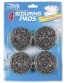 Duzzit Stainless Steel Scouring Pads-4 Pack Individual Packaging