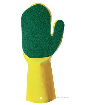 POPULAR LIFE Kleen Mitt Green Mitt for Right Hand | One Size Fits Most Medium Grade Scouring Pad