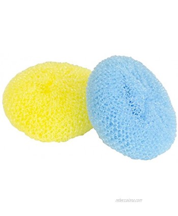 Quickie Plastic Mesh Scourers 2-Pack Cleaning Scouring Pads for Kitchen Cleaning and Bathroom Cleaning