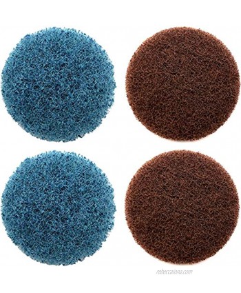 Replacement Scrubber Pads Medium and Heavy-Duty 4-Pack Compatible with Dremel Versa Cordless Power Cleaner Tool