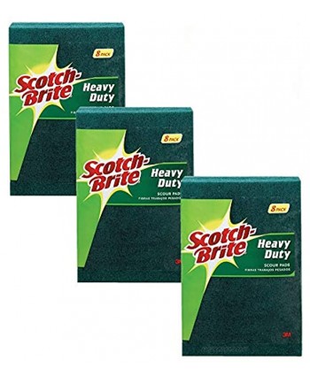 scotch brite Heavy Duty Scour Pads 8pack 3 boxes