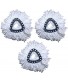 3 Pack Mop Heads Refill Compatible with Spin Mop,Microfiber Spin Mop,EasyWring Mop Head Replacement 3