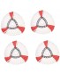 4Pack Mop Replacement Heads Compatible with Easywring Spin Mop Refill Microfiber Refill Head 360 Degree Easy Cleaning Mop Head Replacement