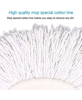 5 Pack Ceizioes Spin Mops Refill Spin Mop Heads Replacement for 360° Cotton Thread Mop Refills Round Shape Standard Size Easy to Clean Life Simple and Happy