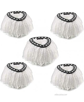 5 Pack Mop Head Pads Refill Microfiber Triangle Spin Mop Replacement Heads Compatible with 360° O-Ceda Spin Mop