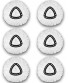 6 Pack Mop Replacement Heads Compatible with Spin Mop Microfiber Spin Mop Refills Easy Cleaning Mop Head Replacement