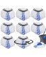 8PACK Spin Mop Replacement Heads 100% Microfiber Mop Refill Mop Replacement Heads for O-Ceda Spin Mop-Blue White