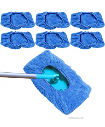 Evelots Mop Sweeper Pad-Microfiber-Reusable-Dry Fast-Non Abrasive-One Size-Set 6