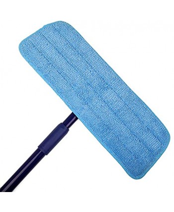 F Flammi Microfiber Spray Mop Reveal Mop Replacement Heads for Wet Dry Mops Compatible with Bona Floor Care System for All Spray Mops 6 Pack- Light Blue