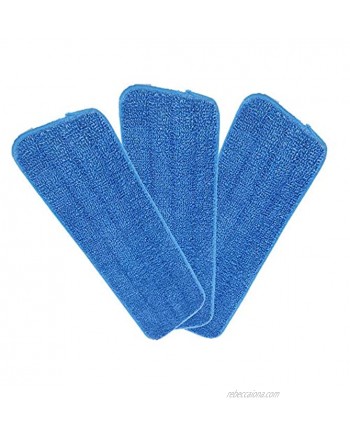 Microfiber Spray Mop Replacement Heads for Wet Dry Mops Compatible with Bona Floor Care System 3 Pack
