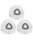 Spin Mop Replacement Head,Microfiber Mop Head Refills Easy Cleaning Mop Head Pack of 3