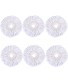 YOQXHY 6 Pack Spin Mop Replacement Heads [6.3 Inch,Round Shape] EasyWring Microfiber Mop Refills for Easy Cleaning 360 Degrees Spin Mop,White