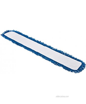 Carlisle 363313614 Polyester Polyimide Blend Dry Mop Pad 36" Length Blue Pack of 12