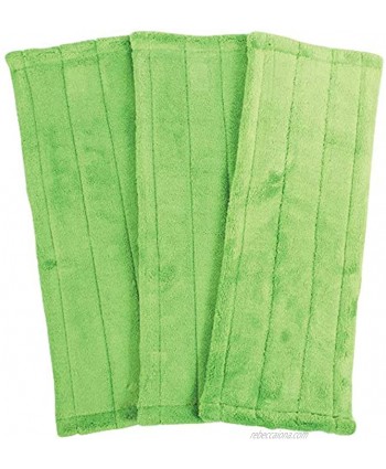 Cen-Tec Systems 94797 Microfiber Mop Replacement Heads 3 Pack Green